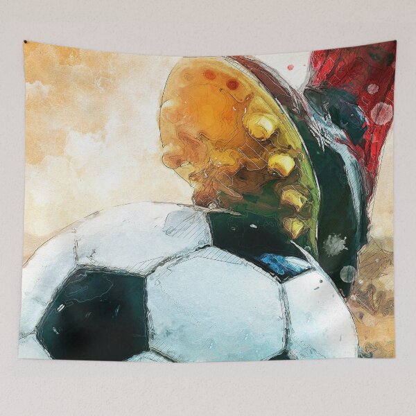 Item preview, Football watercolor sport art #football #soccer designed and sold by JBJart.