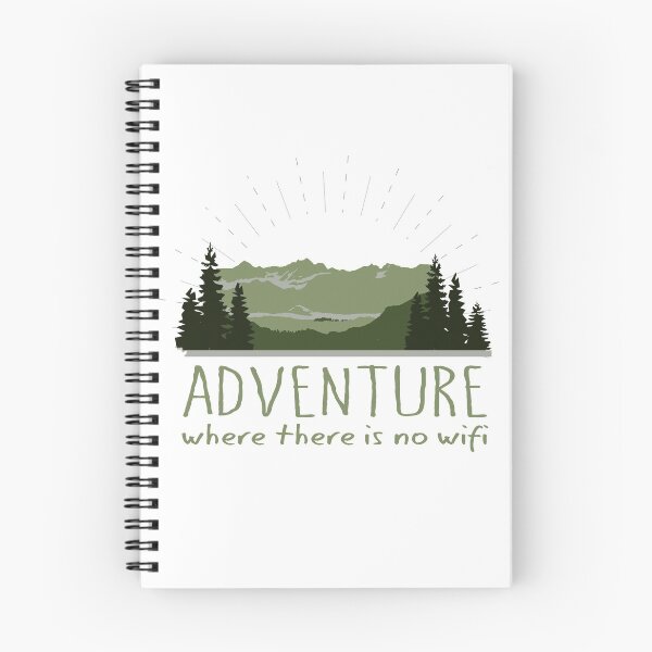 Item preview, Adventure where there is no wifi - green mountain landscape designed and sold by jitterfly.