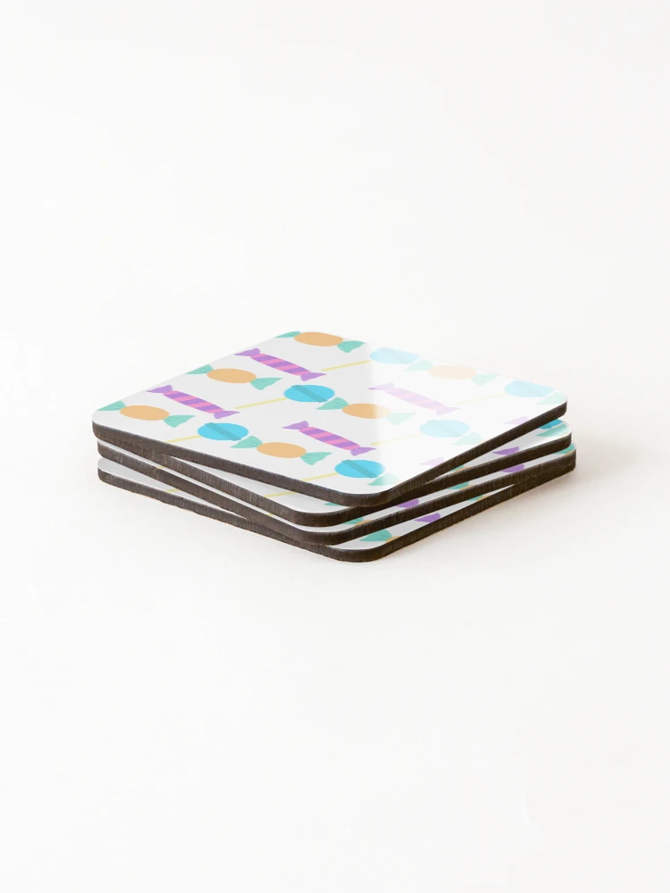 Thumbnail 4 of 5, Coasters (Set of 4), Candy pattern designed and sold by doGraph.