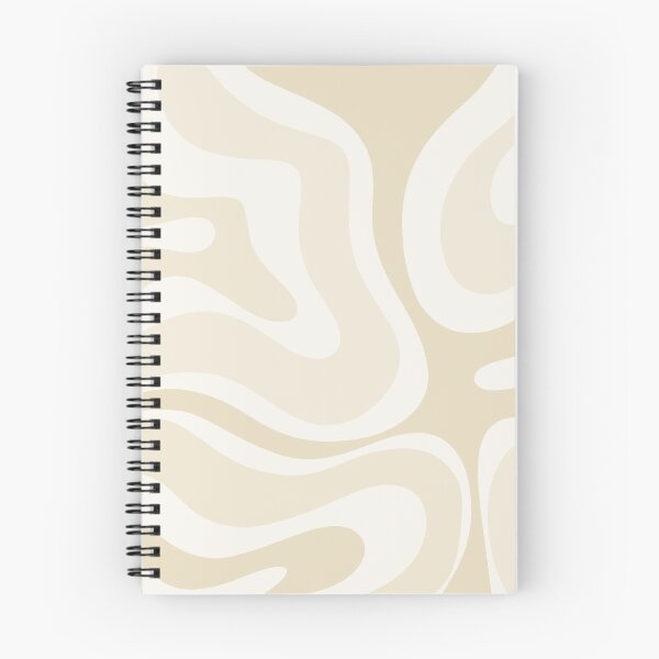 Item preview, Modern Retro Liquid Swirl Abstract in Light Linen Beige designed and sold by kierkegaard.