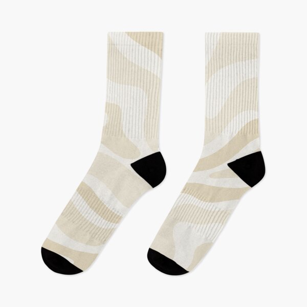 Item preview, Modern Retro Liquid Swirl Abstract in Light Linen Beige designed and sold by kierkegaard.