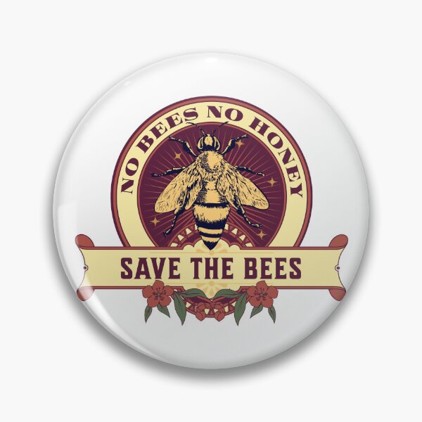 Item preview, No Bees No Honey Save The Bees Lovers designed and sold by JooArtPrints  ★★★★★.