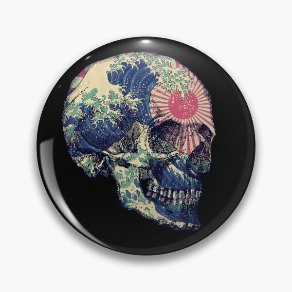 Item preview, Skull and the Great Wave designed and sold by Lidra Zehcnas.