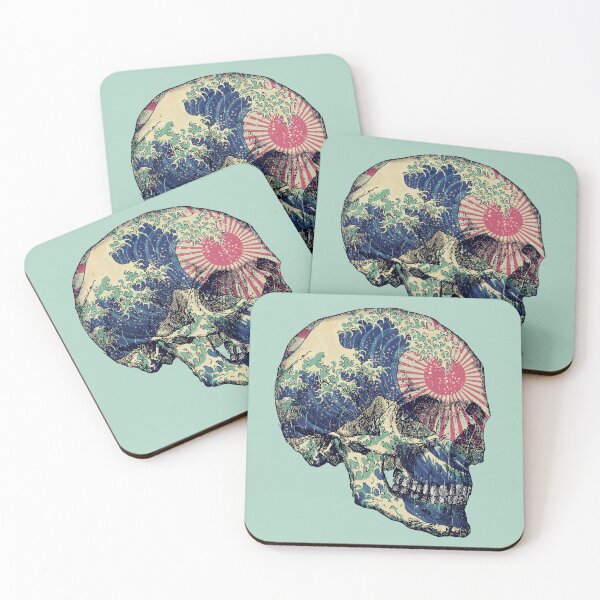 Item preview, Skull and the Great Wave designed and sold by Lidra Zehcnas.