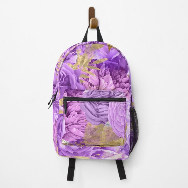 Item preview, Purple And Gold Summer Floral Seamless Pattern designed and sold by Ala Muk.