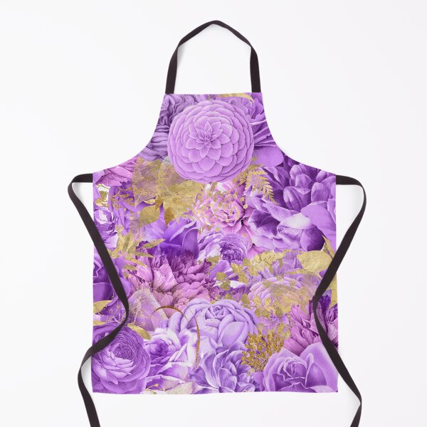 Aperçu de l'œuvre Motif floral sans couture d'été violet et or créée et vendue par Ala Muk.