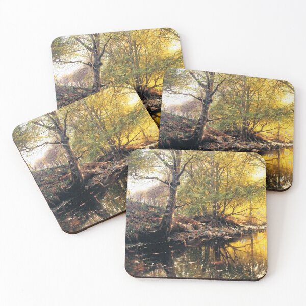 Item preview, Tranquil Forest Stream and Wooden Bridge designed and sold by SweetMySpot.