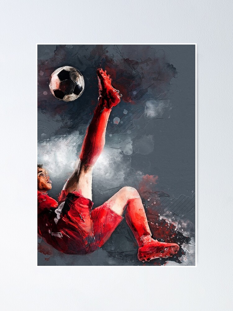 Art Poster Football Player