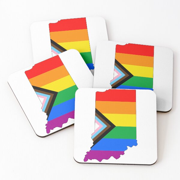 Item preview, Indiana Progress Pride designed and sold by Gayesthetic.