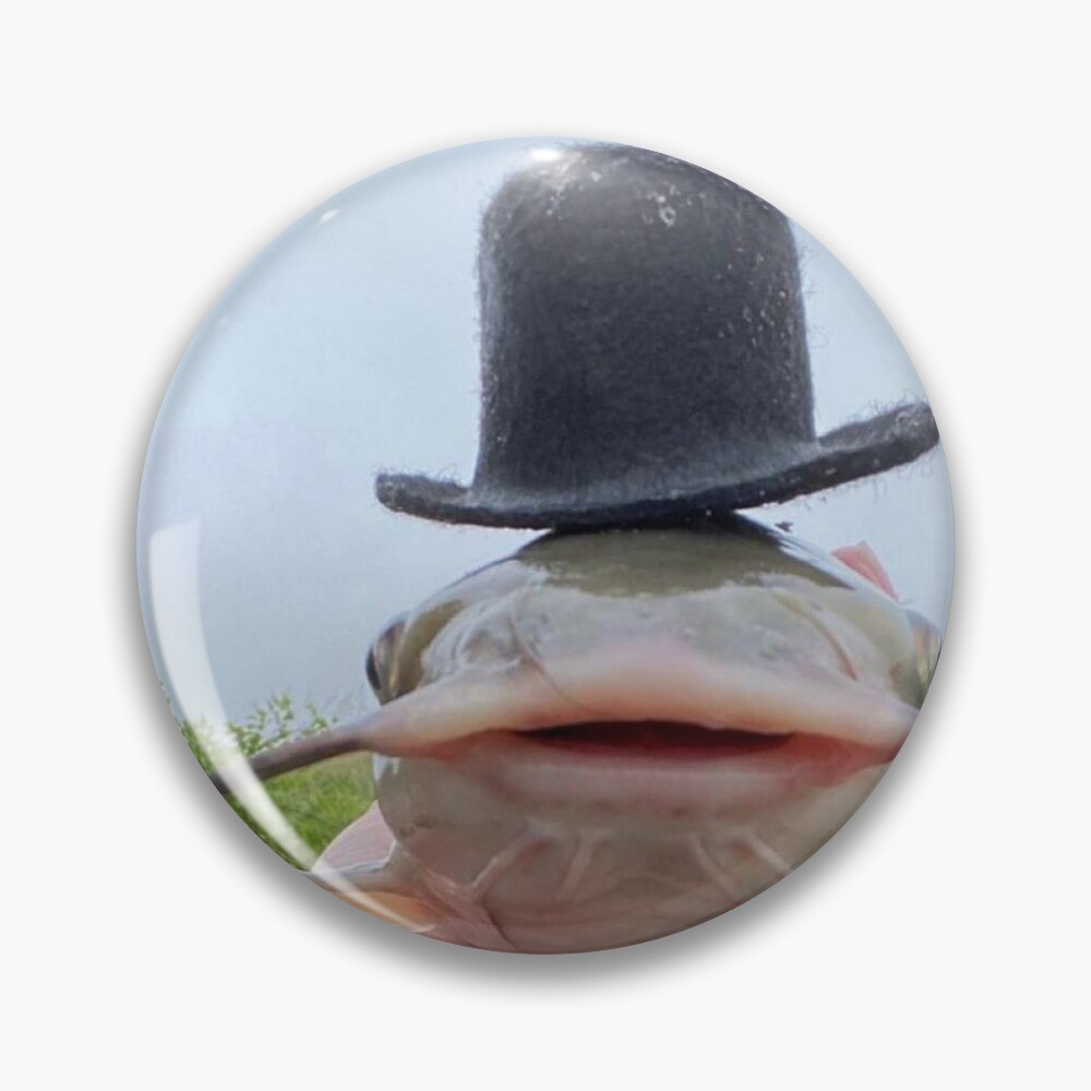 Catfish in a hat Sticker for Sale by WixiBaby