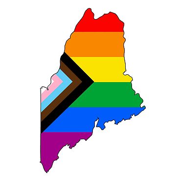 Artwork thumbnail, Maine Progress Pride by Gayesthetic