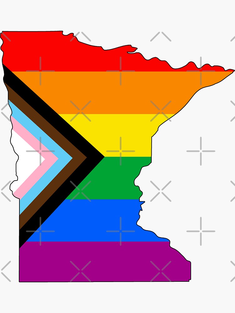 Thumbnail 3 of 3, Sticker, Minnesota Progress Pride designed and sold by Gayesthetic.