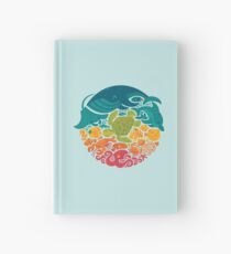 Aquatic Rainbow (light blue) Hardcover Journal
