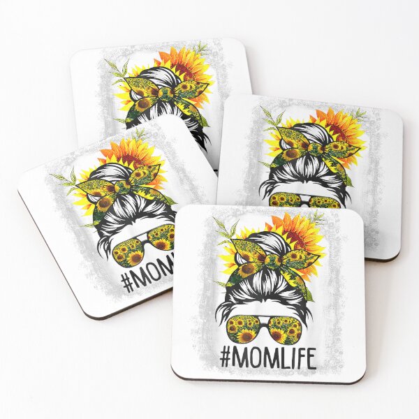 Item preview, Mom Life Messy Hair Bun Sunflower Women Mother's Day designed and sold by LeCrayon.