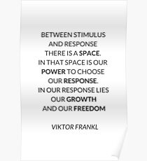 VIKTOR FRANKL QUOTE Poster