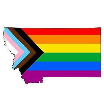 Artwork thumbnail, Montana Progress Pride by Gayesthetic