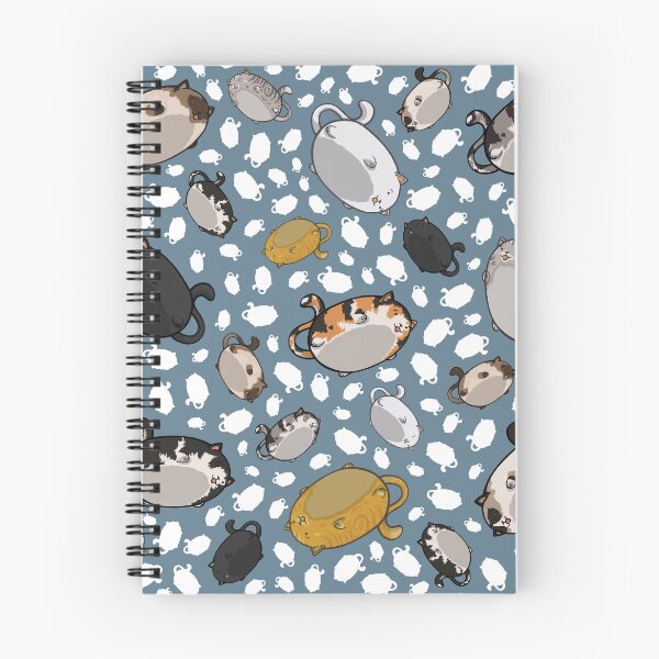 Item preview, All Over Flying Cats - Gray Blue designed and sold by WeirdOwU.
