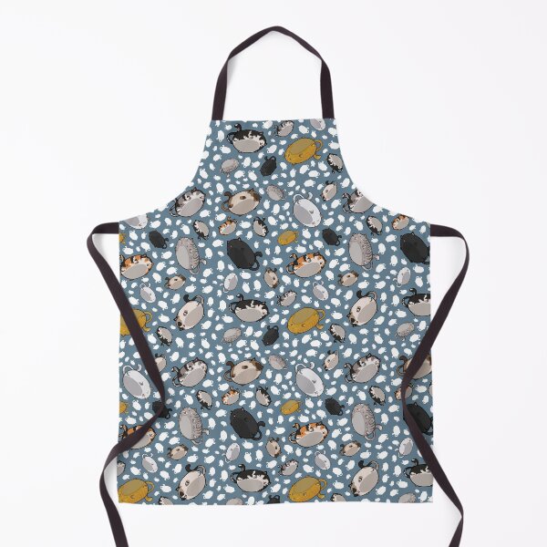 Item preview, All Over Flying Cats - Gray Blue designed and sold by WeirdOwU.
