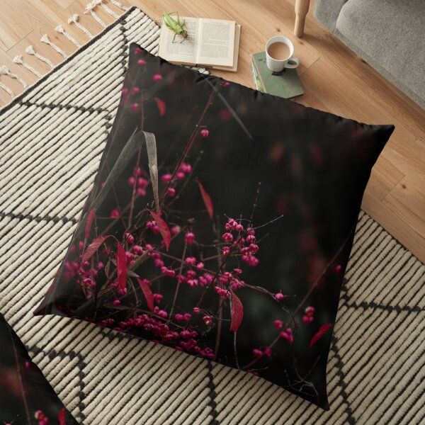 Fleurs roses Coussin de sol