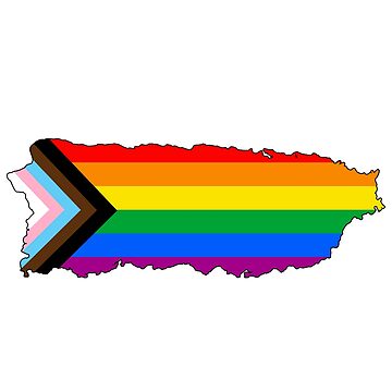 Artwork thumbnail, Puerto Rico Progress Pride by Gayesthetic