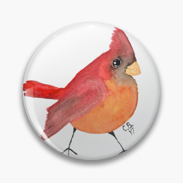 Item preview, Watercolour Cardinal designed and sold by Spindrifter Studio.