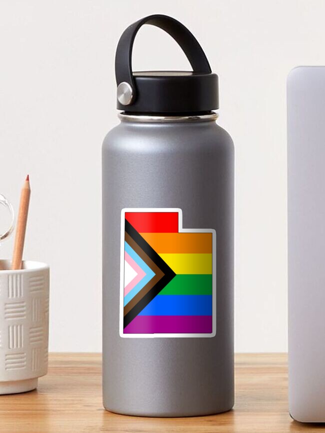 Thumbnail 1 of 3, Sticker, Utah Progress Pride designed and sold by Gayesthetic.
