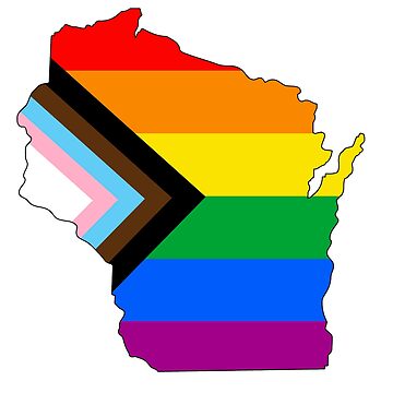 Artwork thumbnail, Wisconsin Progress Pride by Gayesthetic