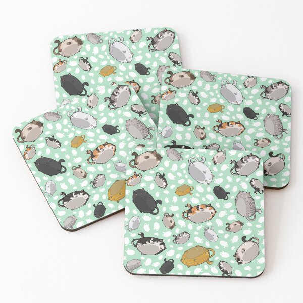 Item preview, All Over Flying Cats - Mint designed and sold by WeirdOwU.