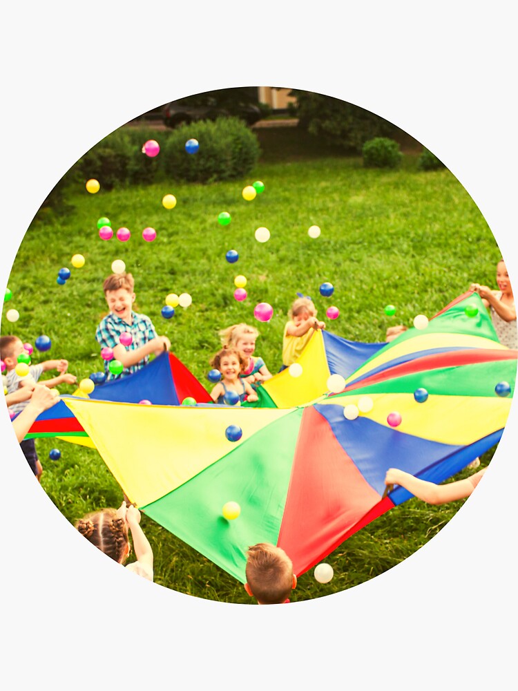 "Parachute Day Best Day of Gym Class Nostalgia Funny" Sticker by