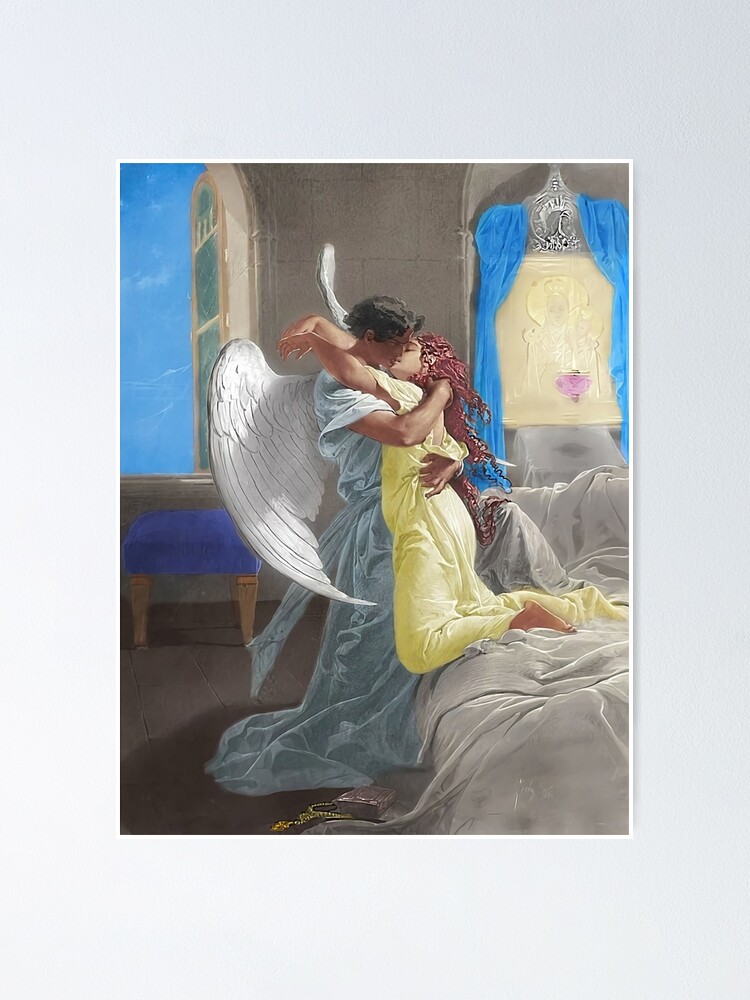Romantic Encounter by Mihaly Zichy - Mihaly Zichy Canvas