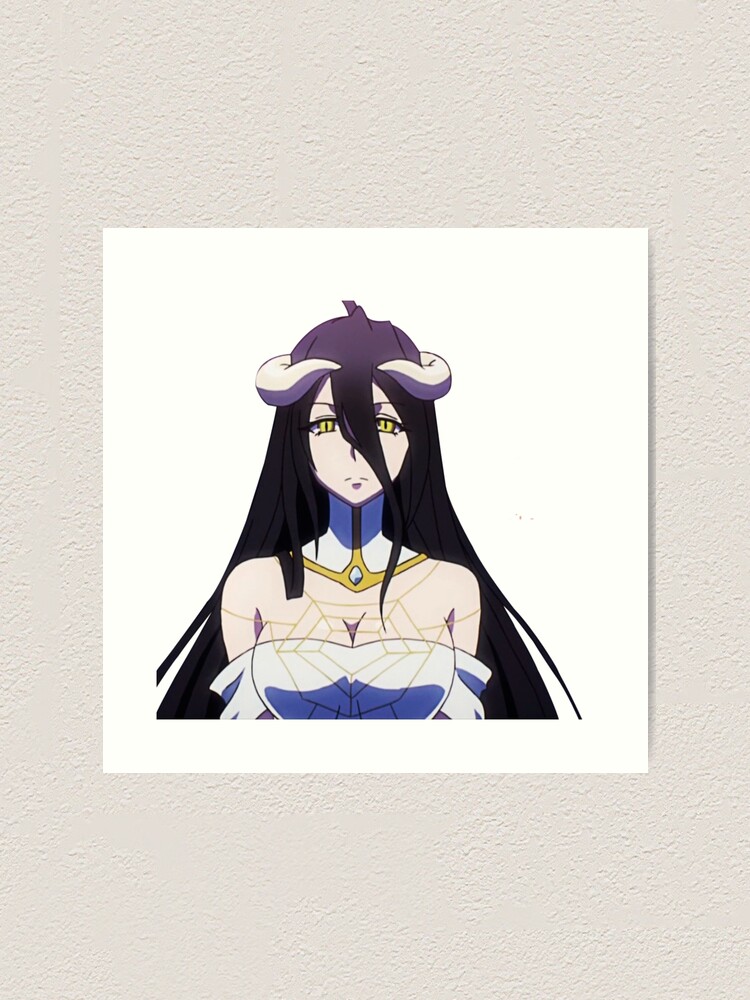 Albedo Overlord Anime Waifu Art Print For Sale By Aniepieart Redbubble