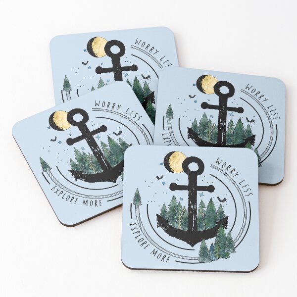 Item preview, Explore More Worry Less | Camping | Hiking Vintage designed and sold by KrisSidDesigns.