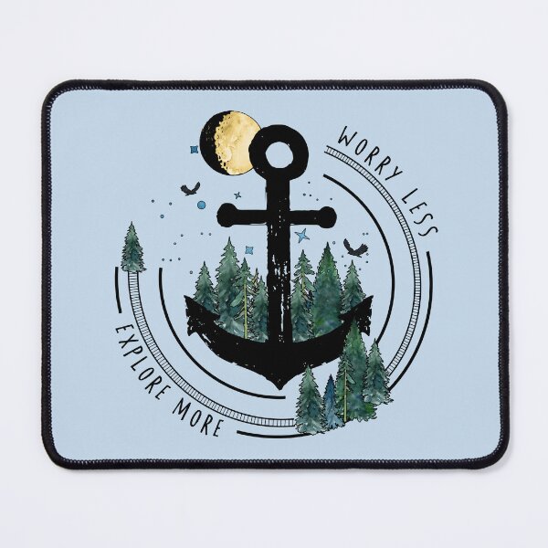 Item preview, Explore More Worry Less | Camping | Hiking Vintage designed and sold by KrisSidDesigns.
