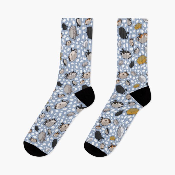 Item preview, All Over Flying Cats - Blue designed and sold by WeirdOwU.