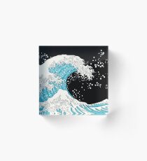 Kanagawa Wave Acrylic Block