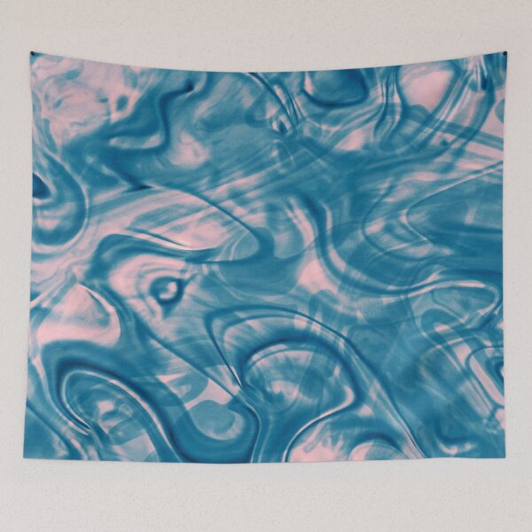 Item preview, Blue and Pink Liquid Swirl designed and sold by Saanis.