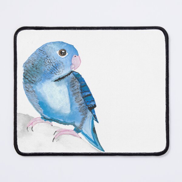 Item preview, Watercolour Lineolated Parakeet designed and sold by Spindrifter Studio.