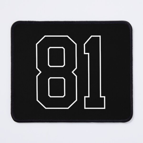 Item preview, Black Number 81 lucky sports jersey eighty one designed and sold by HeavyStyle.