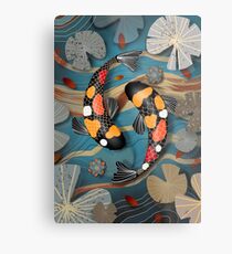 Koi Watergarden Metal Print