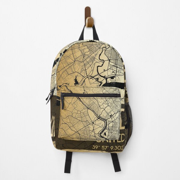 Item preview, PHILADELPHIA PENNSYLVANIA DECOR MAP MONOCHROME GOLD v2 designed and sold by lukas69graphic.
