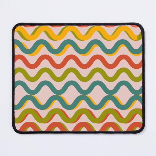 Item preview, Minimalist Waves Seamless Pattern inspired by the waves, curved lines, intertwined that give the illusion of movement designed and sold by ColorCreation4u.
