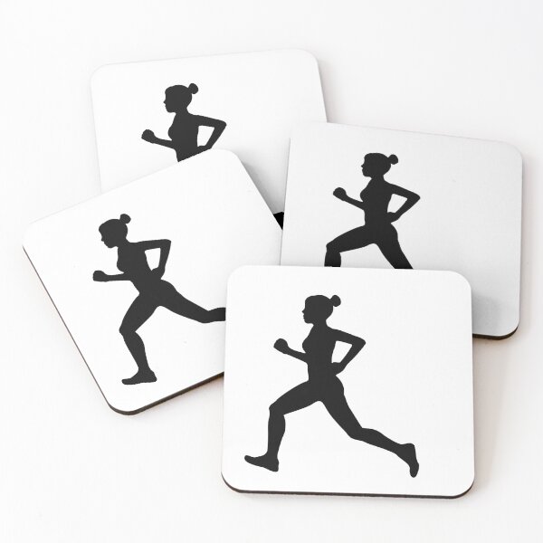 Item preview, Running Girl B&W Pattern designed and sold by XOOXOO.