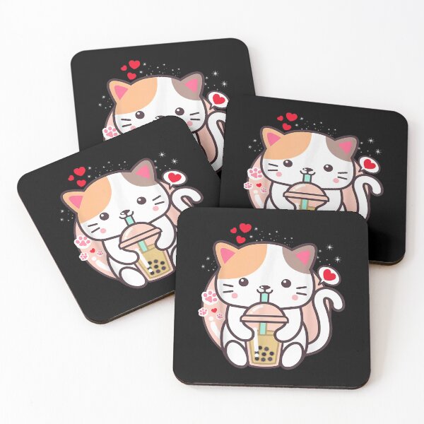 Item preview, Cat Boba Tea Bubble Tea Kawaii Anime Japanese Neko Girl Teen designed and sold by Shania Kovacek.