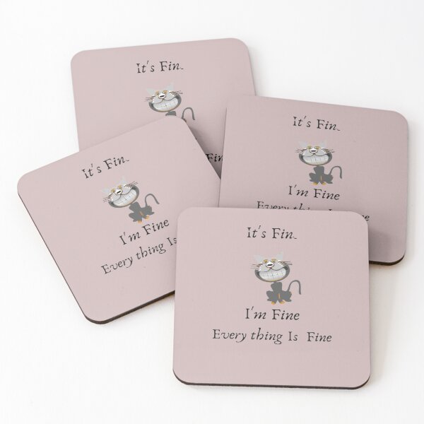 Item preview, funny cat ,it's fine  I'm Fine  designed and sold by elyamani.