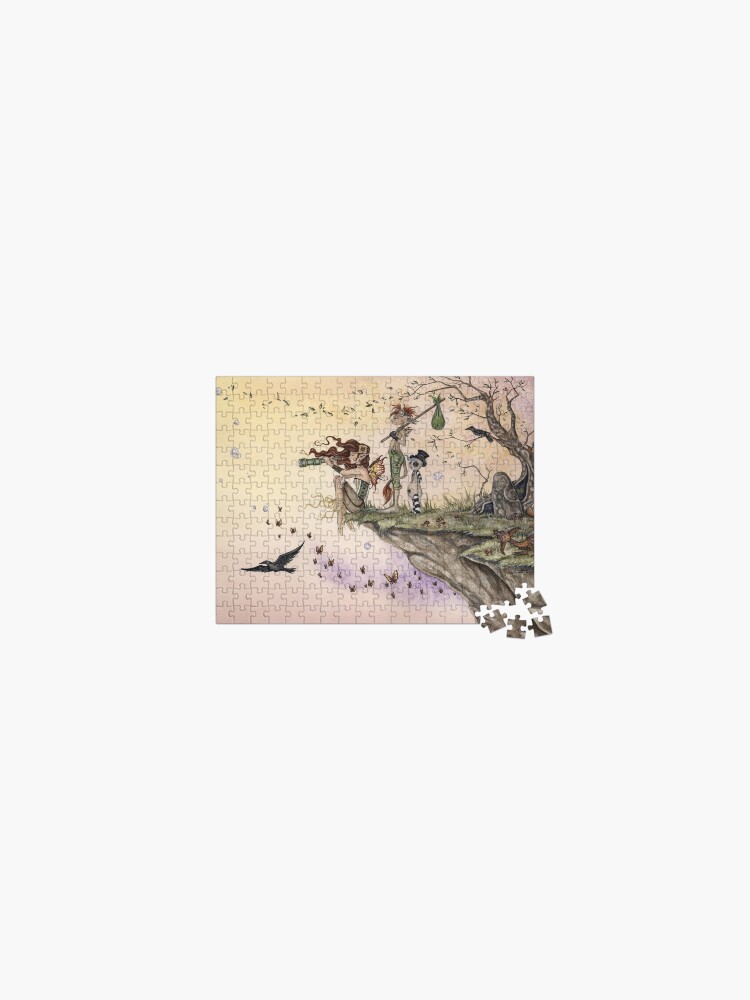 Thumbnail 1 of 2, Jigsaw Puzzle, Where The Wind Takes You designed and sold by AmyBrownArt.