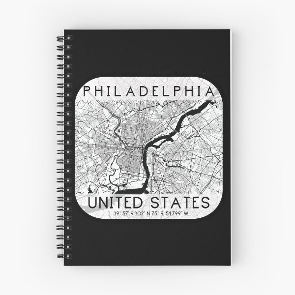 Item preview, PHILADELPHIA PENNSYLVANIA DECOR MAP MONOCHROME WHITE designed and sold by lukas69graphic.
