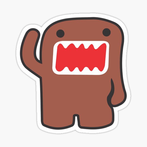 "Domo kun" Sticker for Sale by DianaLatreille | Redbubble