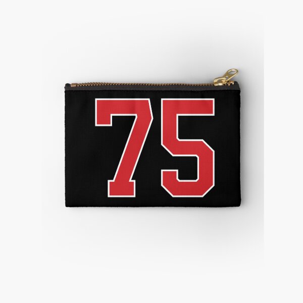 Item preview, Sports Number 75, red black color lucky sport seventy five designed and sold by ArtIsParty.
