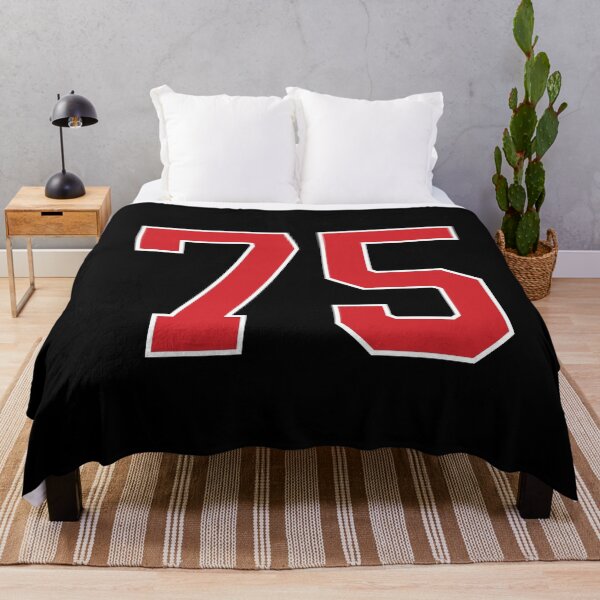 Item preview, Sports Number 75, red black color lucky sport seventy five designed and sold by ArtIsParty.