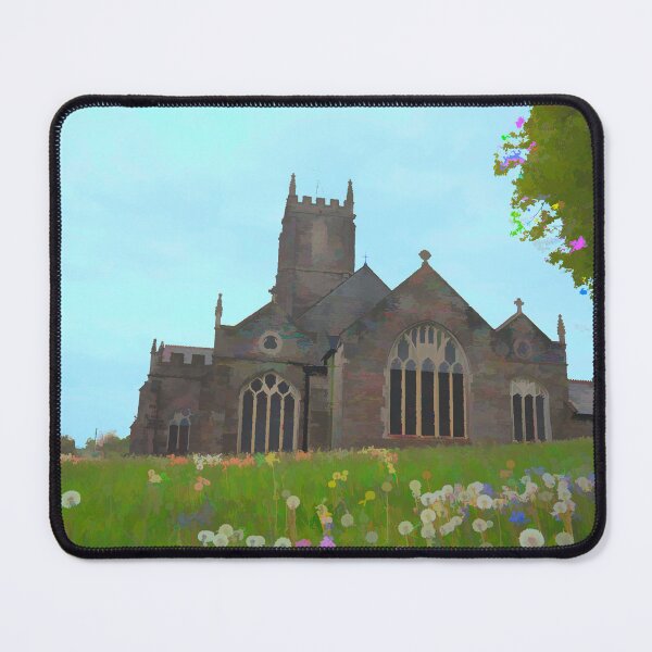 Item preview, Church with Colourful Flowers Peaceful Scene in England UK designed and sold by acceleratorhams.